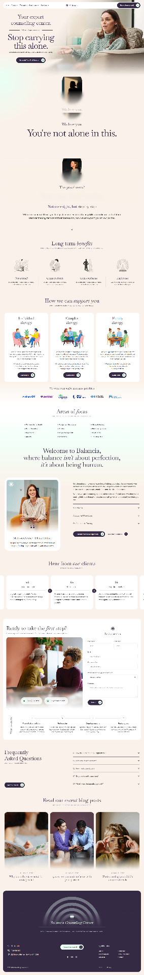 Modelo de site Balancia — Home