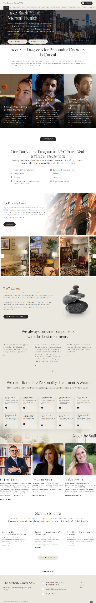 Modelo de site Kimberly Center